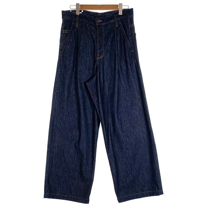 DRIES VAN NOTEN ドリスヴァンノッテン タック デニム ワイドパンツ インディゴ Size 31 福生店