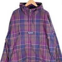 SUPREME シュプリーム 24SS Utilyty Anorak Plaid ユーティリティ アノラック ジャケット チェック パープル Size XL 福生店