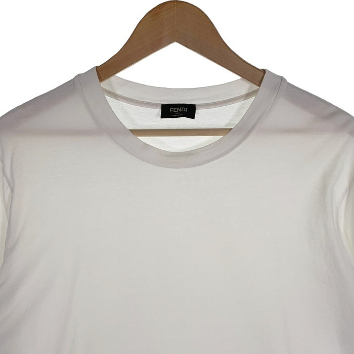 FENDI フェンディ 23SS FF ズッカ柄 オーバーサイズ 半袖 Tシャツ ホワイト FAF682AN68 Size XL 福生店
