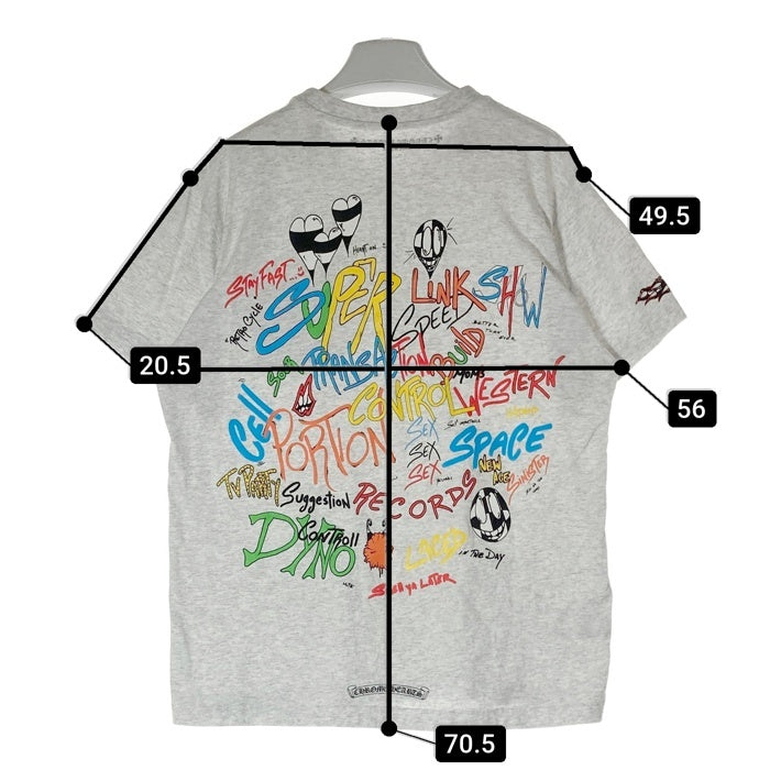 CHROME HEARTS クロムハーツ 2990-304-6074 MATTY BOY PPO BRAIN T-SHIRT Tシャツ グレー sizeXL 瑞穂店