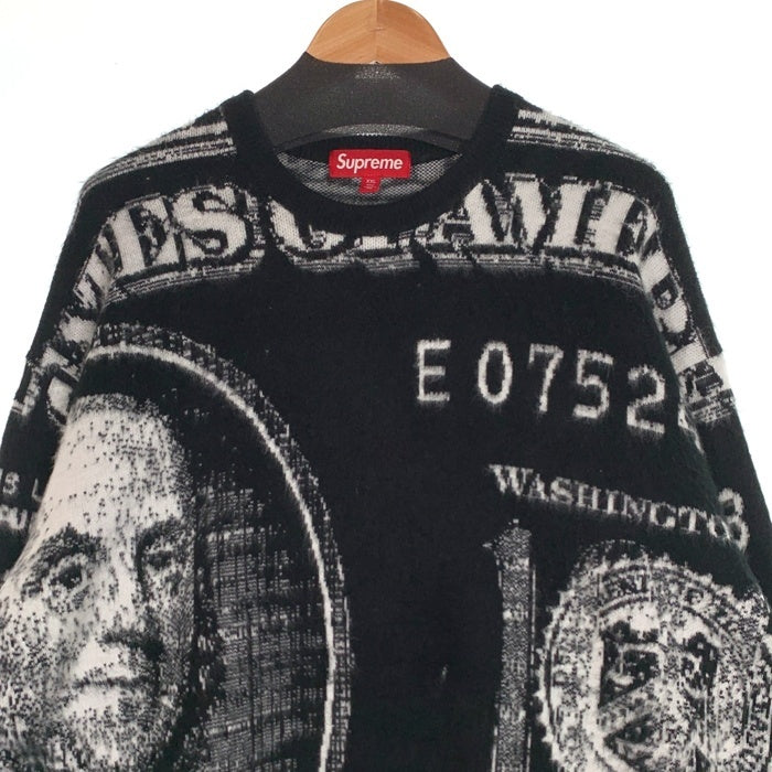 SUPREME シュプリーム 25SS Money Sweater マネーセーター ニット アクリル ブラック Size XXL 福生店