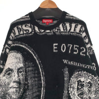 SUPREME シュプリーム 25SS Money Sweater マネーセーター ニット アクリル ブラック Size XXL 福生店
