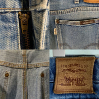 90's Levi's リーバイス ボタン裏J22 隠しリベット カットオフ ジッパーフライ デニムパンツ ライトブルー 日本製 Size ウエスト約90cm 福生店