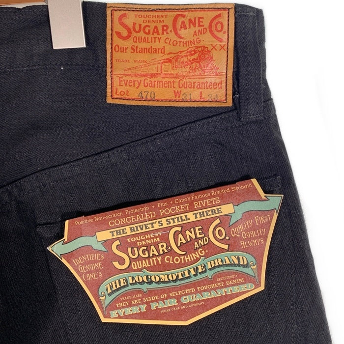 SUGAR CANE シュガーケーン Lot 470 ブラックデニムパンツ ストレート Size 31×34 福生店