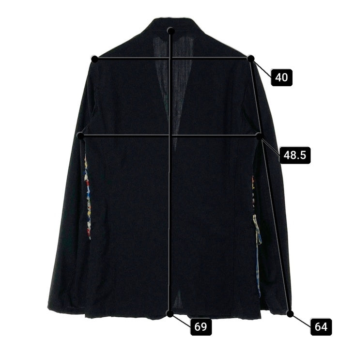 COMME des GARCONS HOMME PLUS コムデギャルソンオムプリュス AD2009 PE-J021 パッチワーク テーラードジャケット ブラック sizeXS 瑞穂店