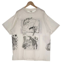 80's 90's SOF TEE M.C.ESCHER エッシャー プリント 半袖 Tシャツ ホワイト USA製 Size XL 福生店