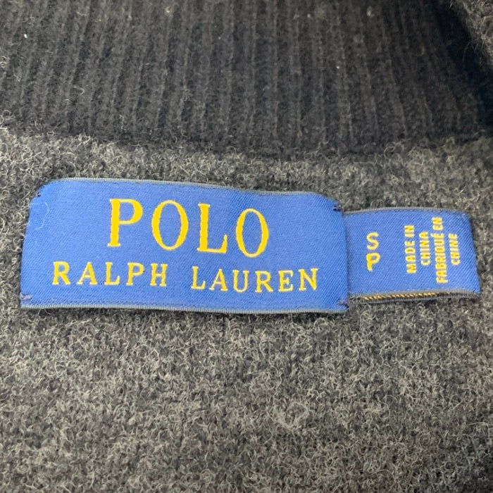 POLO RALPHLAUREN ポロ ラルフローレン カシミヤ混 ハーフジップニット ブラック sizeS 瑞穂店