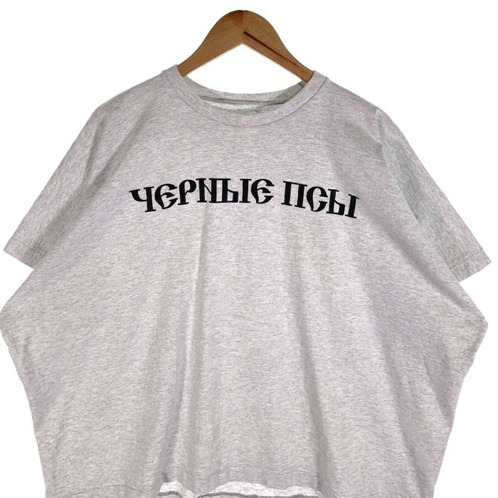 YZY イージー GOSHA ゴーシャラブチンスキー プリントTシャツ アッシュグレー Size 2 福生店