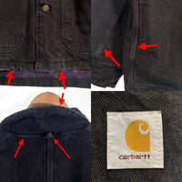 Carhartt カーハート ダック チョアコート カバーオール ブランケットライナー ブラック Size XL相当 福生店