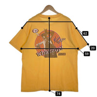 Volvo Cannondale ボルボ キャノンデール Mountain Bike Raching Team プリントTシャツ イエロー USA製 Size G (40-42) XL相当 福生店