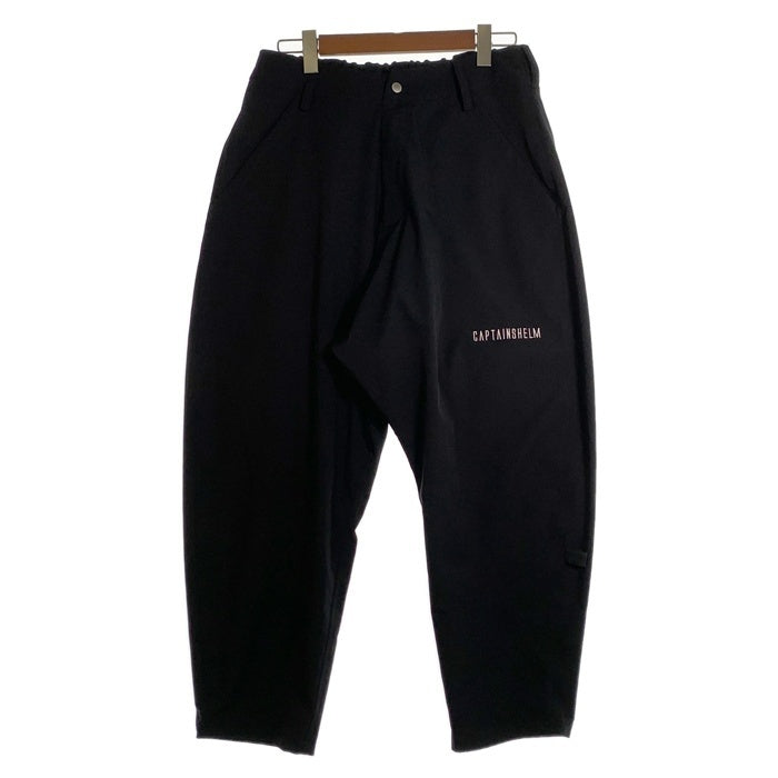 CAPTAINS HELM キャプテンズヘルム ウエストギャザー ロングパンツ ブラック ポリエステル Size L 福生店