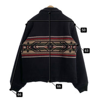 PENDLETON ペンドルトン ウール ジップアップ リブジャケット ブラック USA製 Size XL 福生店