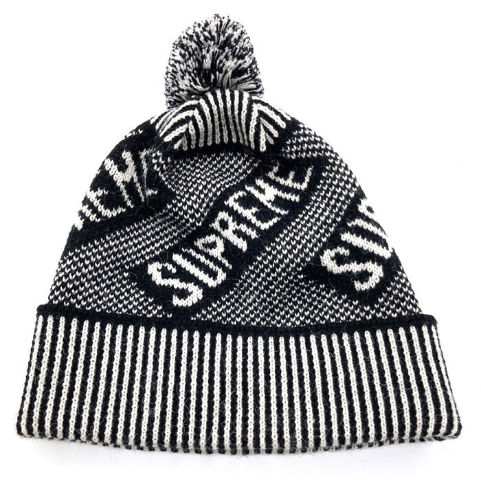 Supreme シュプリーム 21FW Banner Beanie バナー ビーニー ニット帽 ブラック 瑞穂店