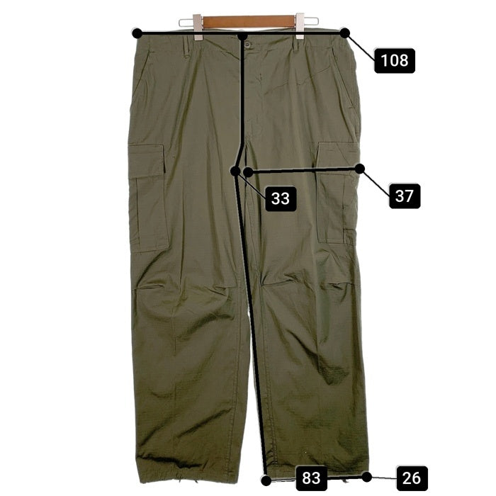 60's U.S.ARMY 米軍 ジャングルファティーグ リップストップ カーゴパンツ オリーブ OG107 8405-935-3313 69年会計 Size XL-R 福生店