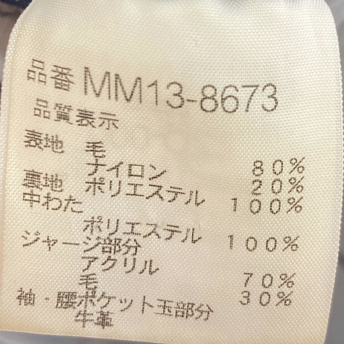 McGREGOR マクレガー MM13-8673 スタジャン 袖レザー ウール ネイビー sizeL 瑞穂店