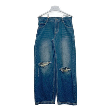 x-girl エックスガール LOW RISE DISTRESSED DENIM PANTS ローライズ ダメージ デニムパンツ インディゴ sizeM 瑞穂店