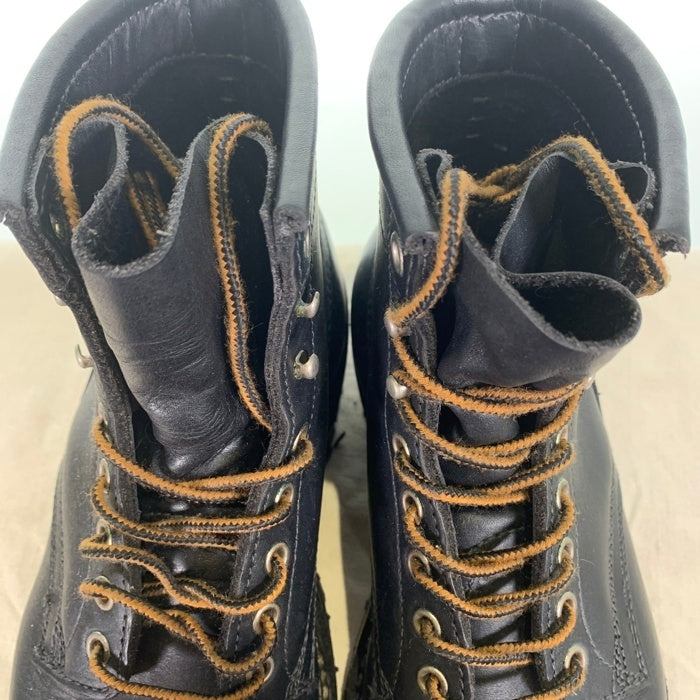 WHITE'S BOOTS ホワイツブーツ Smoke Jumper スモークジャンパー レギュラートゥ レザーブーツ Vibram100 ブラック Size 9 1/2 E (27.5cm) 福生店