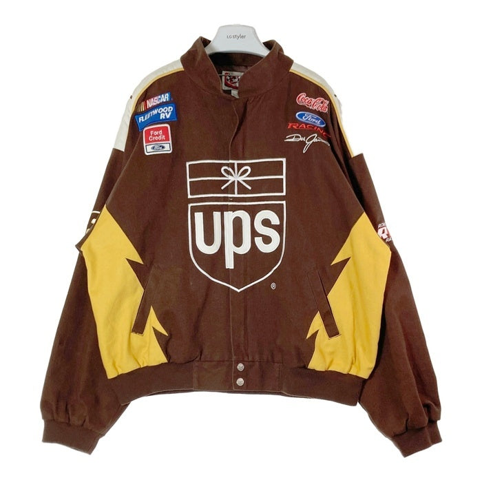 CHASE AUTHENTICS チェイス Dale Jarrett デイル・ジャレット #88 UPS 2003年 レーシングジャケット ブラウン sizeXXL 瑞穂店