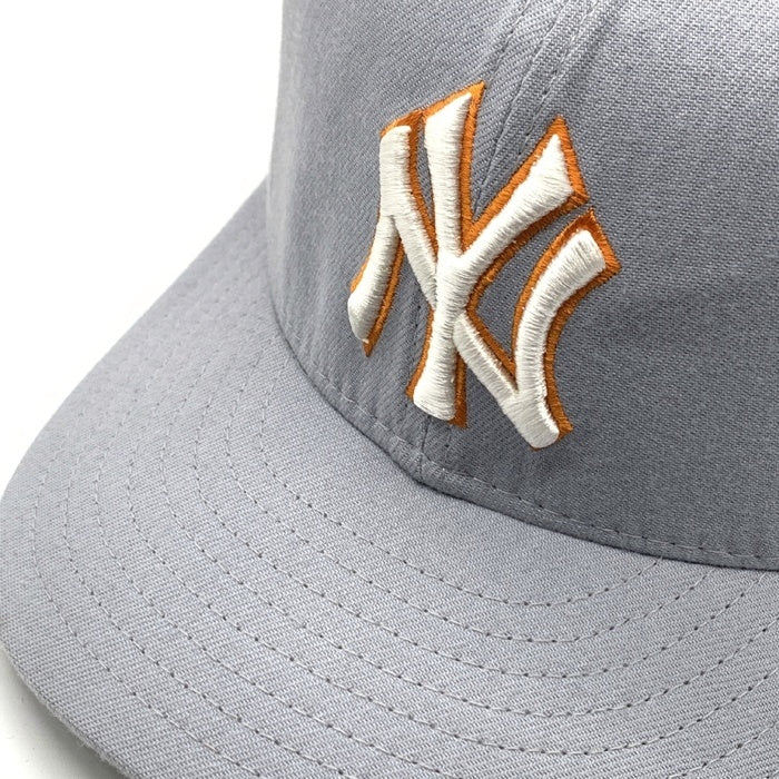 90's New Era ニューエラ MLB ニューヨーク・ヤンキース 59FIFTY ベースボールキャップ グレー ウール USA製 Size  7 3/8 (58.7cm) 福生店