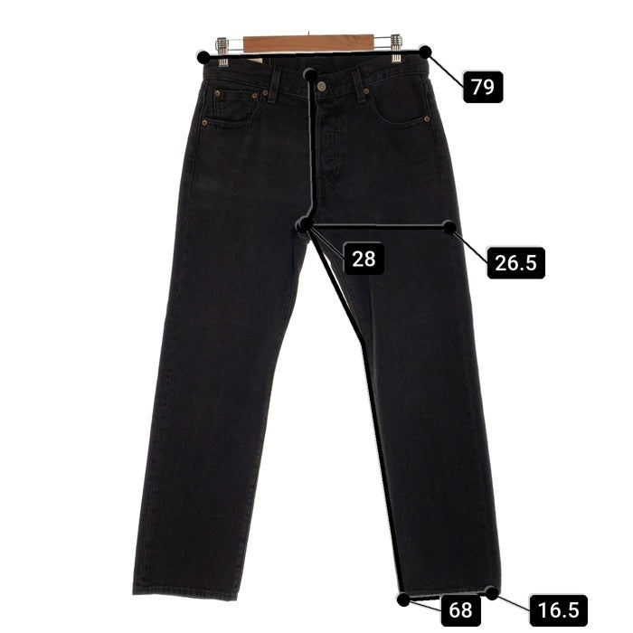 Levi's PREMIUM リーバイス プレミアム EDIFICE エディフィス別注 501 BIGE ブラックデニム テーパードパンツ A6738-0000 Size 30×28 福生店