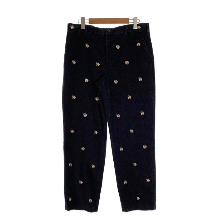 Brooks Brothers ブルックスブラザーズ コーデュロイパンツ サンタクロース刺繡 総柄 ブラック Size 38 福生店