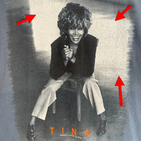 00's Tina Turner ティナ・ターナー TWENTY FOUR SEVEN ツアー プリントTシャツ ダークブルー OPTIMA メキシコ製 Size XL 福生店