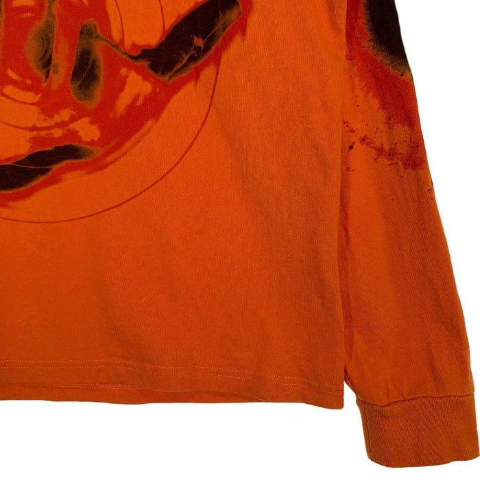 GENTLEFULLNESS ジェントルフルネス プリント ロングスリーブTシャツ オレンジ Size XL 福生店