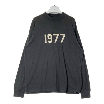 ESSENTIALS エッセンシャルズ 1977 プリントロングTシャツ グレー sizeM※フロントシミあり 瑞穂店