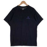 ARC'TERYX アークテリクス Emblem SS Crew 半袖 Tシャツ ブラック ブルー Size L 福生店