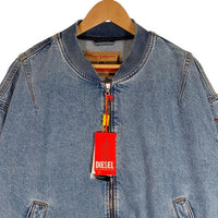 DIESEL ディーゼル D-VINZ Bomber Jacket デニム ボンバージャケット リブブルゾン ライトブルー A12827 Size XL 福生店