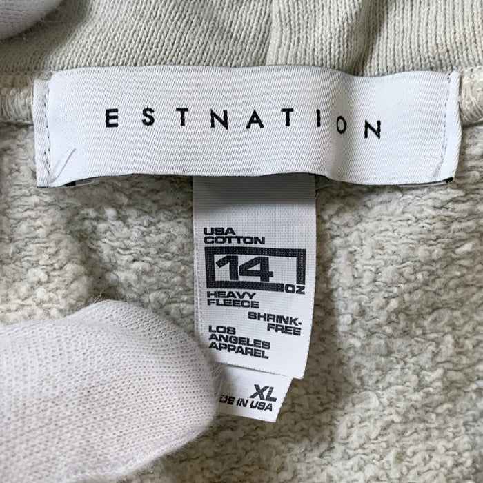 ESTNATION エストネーション LOS ANGELES APPAREL  スウェットプルオーバーフーディー パーカー オフホワイト Size XL 福生店
