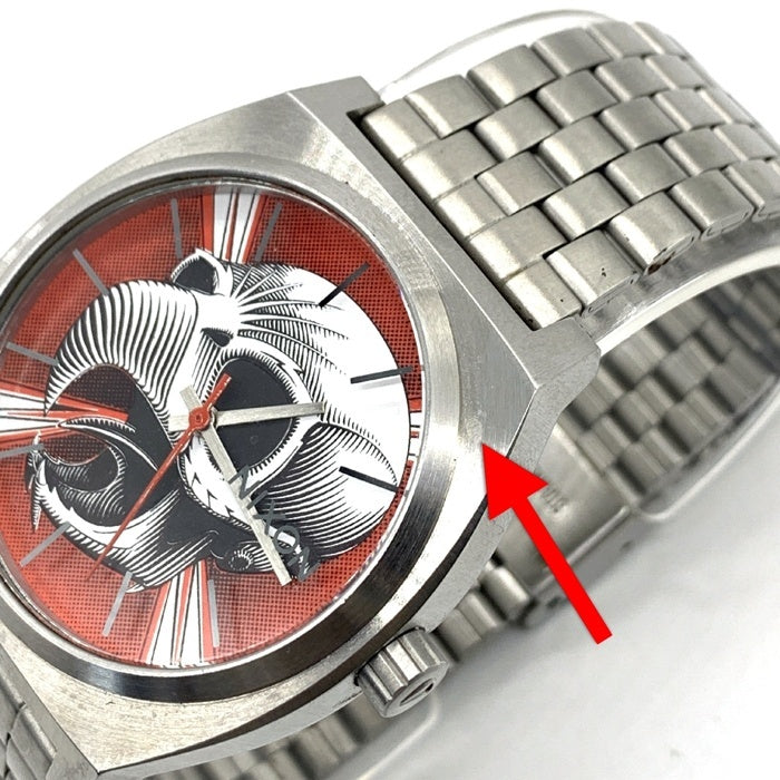 NIXON ニクソン POWELL PERALTA TONY HAWK パウエルペラルタ トニーホーク クォーツ腕時計 ステンレスシルバー 福生店