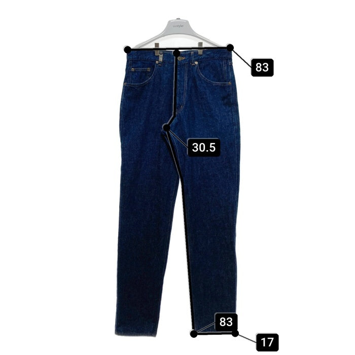 KENZO JEANS ケンゾー ジーンズ 北斎タグ メタルパッチ カーブポケット テーパード デニムパンツ インディゴ size82cm 瑞穂店