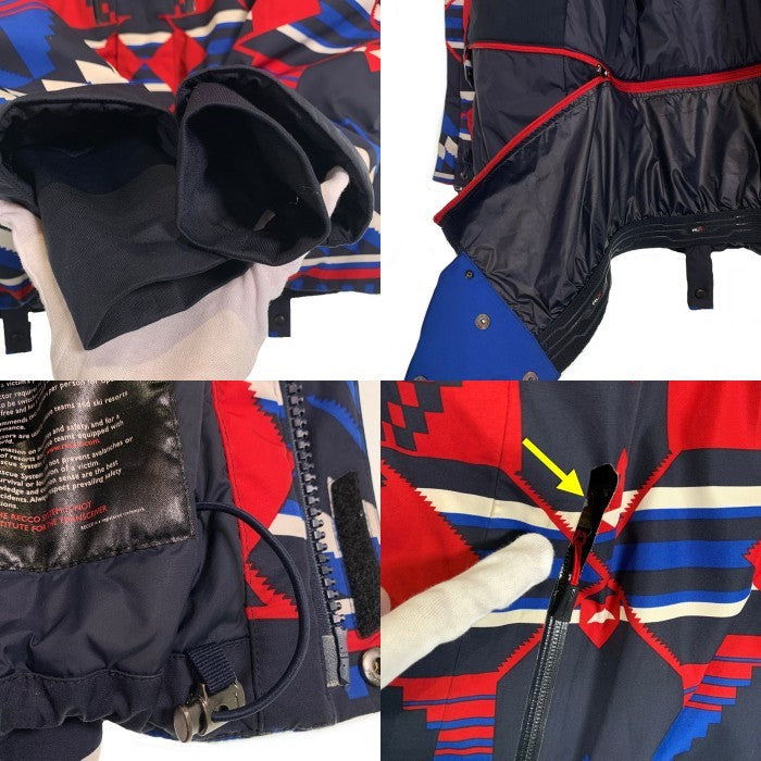 RLX RALPH LAUREN ラルフローレン ネイティブ柄 中綿 ダウンジャケット レッド ブルー ホワイト Size S 福生店
