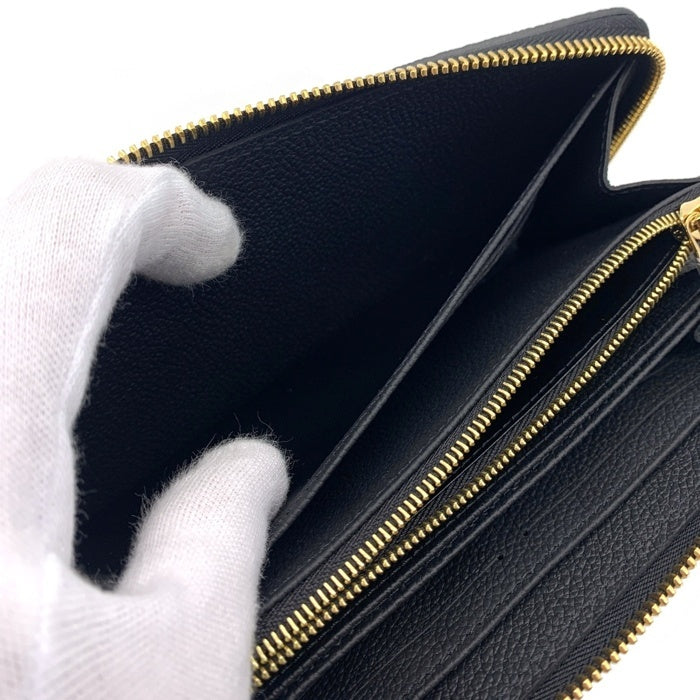 LOUIS VUITTON ルイ ヴィトン モノグラム・アンプラント ジッピーウォレット 長財布 ブラック M80481 福生店