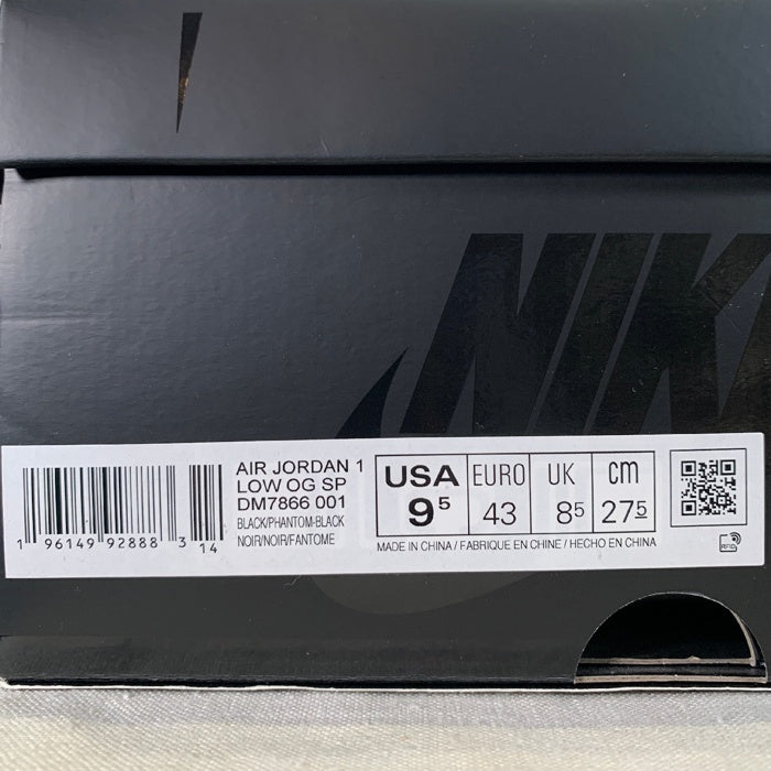 AIR JORDAN 1 LOW OG SP エアジョーダン1ロー Travis Scott トラヴィススコット ブラックファントム DM7866-001 Size 27.5cm 福生店