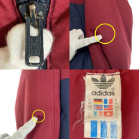80's-90's adidas アディダス パファージャケット 中綿 ボルドー フィンランド製 Size L相当 福生店