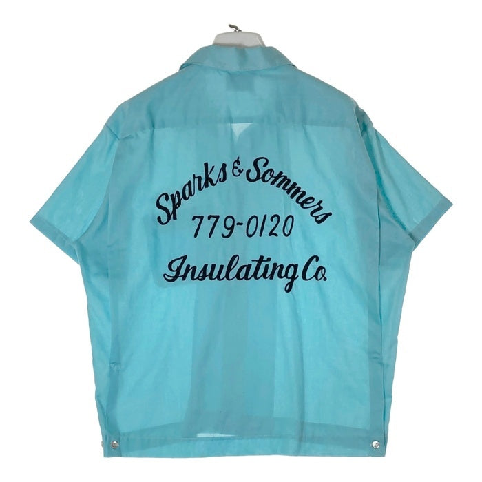 Hilton ヒルトン 70's USA製 PERMANENT PRESS ボーリングシャツ ライトブルー sizeL 瑞穂店