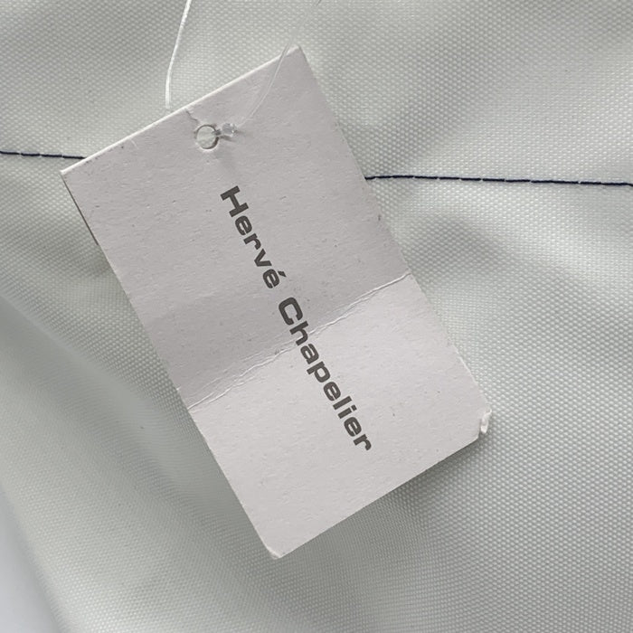 Herve Chapelier エルベシャプリエ 舟型 ナイロン トートバッグ ハンド ホワイト ブルー 福生店