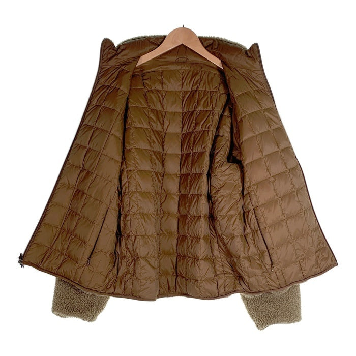 TAION タイオン リバーシブル ジップアップ ボア ジャケット ベージュ Size M 福生店