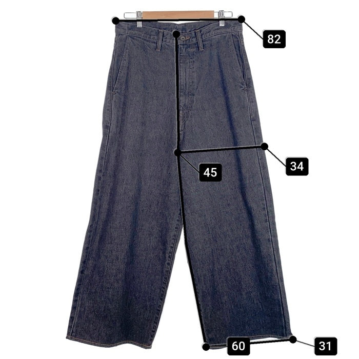 KAPITAL キャピタル 14oz ブラックデニム ポートバギーパンツ EK-1645LP Size 3 福生店