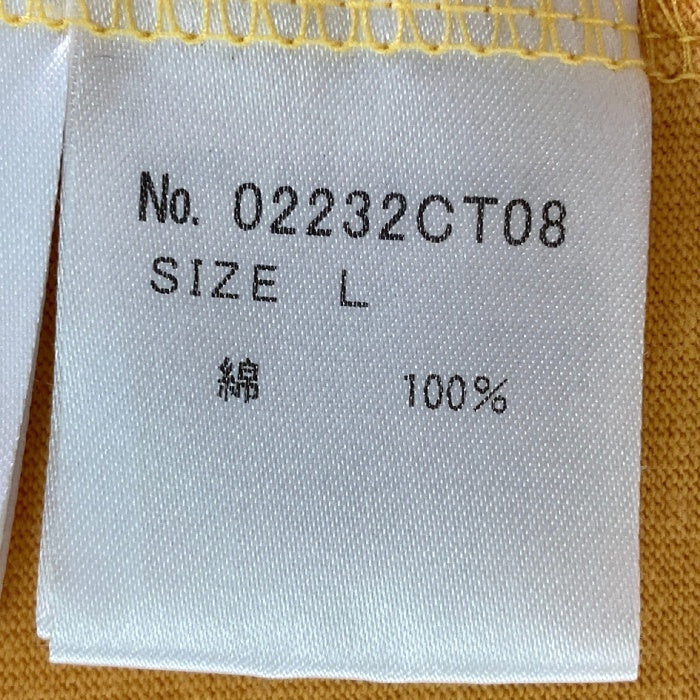 HYSTERIC GLAMOUR ヒステリックグラマー 23SS 02232CT08 TASTE OF HYSTERIC テイスト オブ ヒステリック リンガー 半袖 Tシャツ イエロー sizeL 瑞穂店