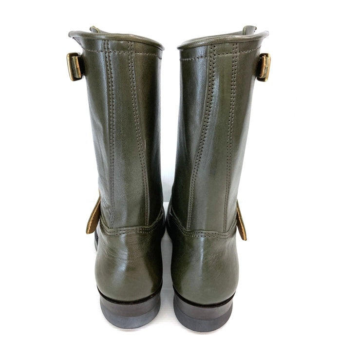 Y'2 LEATHER ワイツーレザー EB-01 ECO HORSE ENGINEER BOOTS エコ ホース エンジニアブーツ オリーブ Size 8D (26cm) 瑞穂店