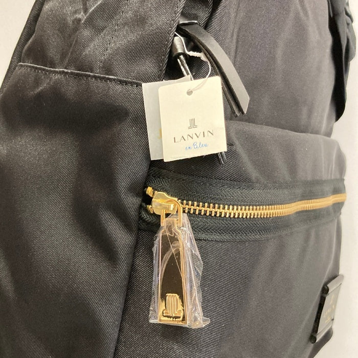 LANVIN en Bleu ランバンオンブルー トロカデロ リボン リュックサック ブラック 瑞穂店