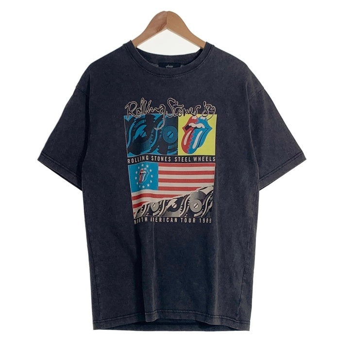 GDC ジーディーシー The Rolling Stones ザ ローリングストーンズ 89 Tour Tee 半袖 Tシャツ チャコール Size M 福生店