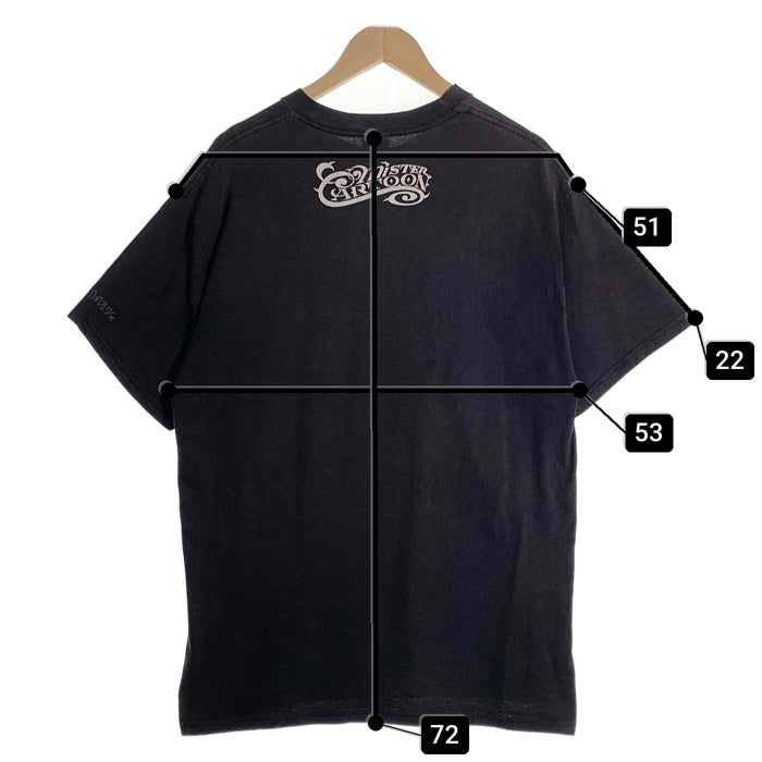 00`s Stussy ステューシー Mr.Cartoon ミスターカートゥ-ン CUSTOMADE S/S T Shirts 半袖 Tシャツ ブラック L 福生店