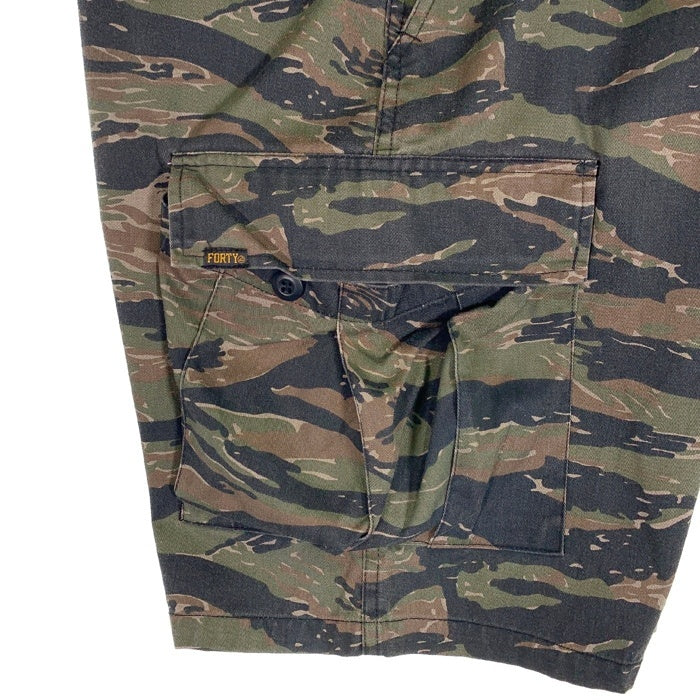 FORTY FINE CLOTHING フォーティーファインクロージング ミリタリーカーゴショーツ ショートパンツ タイガーカモ オリーブ Size 2 福生店