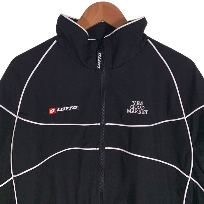 Lotto ロット YES GOOD MARKET イエスグッドマーケット ジップアップ ナイロンジャケット ブラック UMA6-17LOYGM005 Size XL 福生店