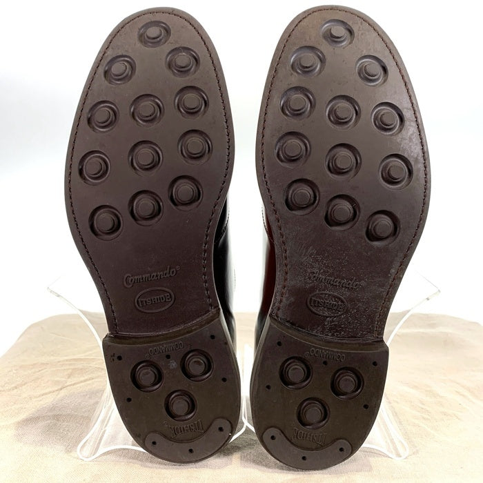 Sanders サンダース Mary Jane Sandal メダリオン モンクストラップ レザーシューズ 革靴 ブラウン 1808T イングランド製 Size UK7 (26cm) 福生店