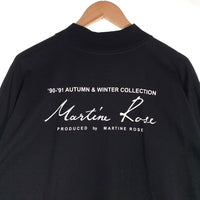 Martine Rose マーティンローズ FUNNEL NECK T-SHIRT ファネルネック ロングスリーブTシャツ ブラック Size XL 福生店
